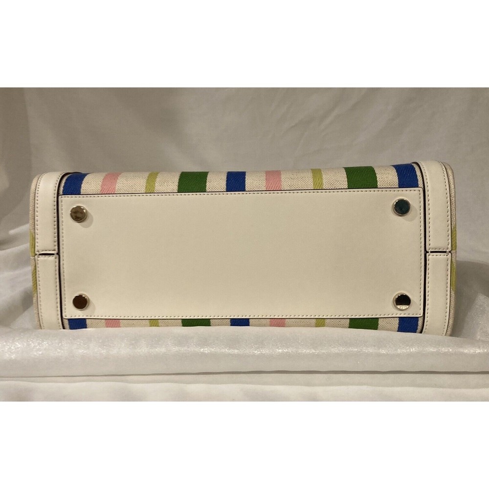 Kate Spade New York Market Breezy Stripe Tote Parchment Multi NEW - Picture 4 of 8